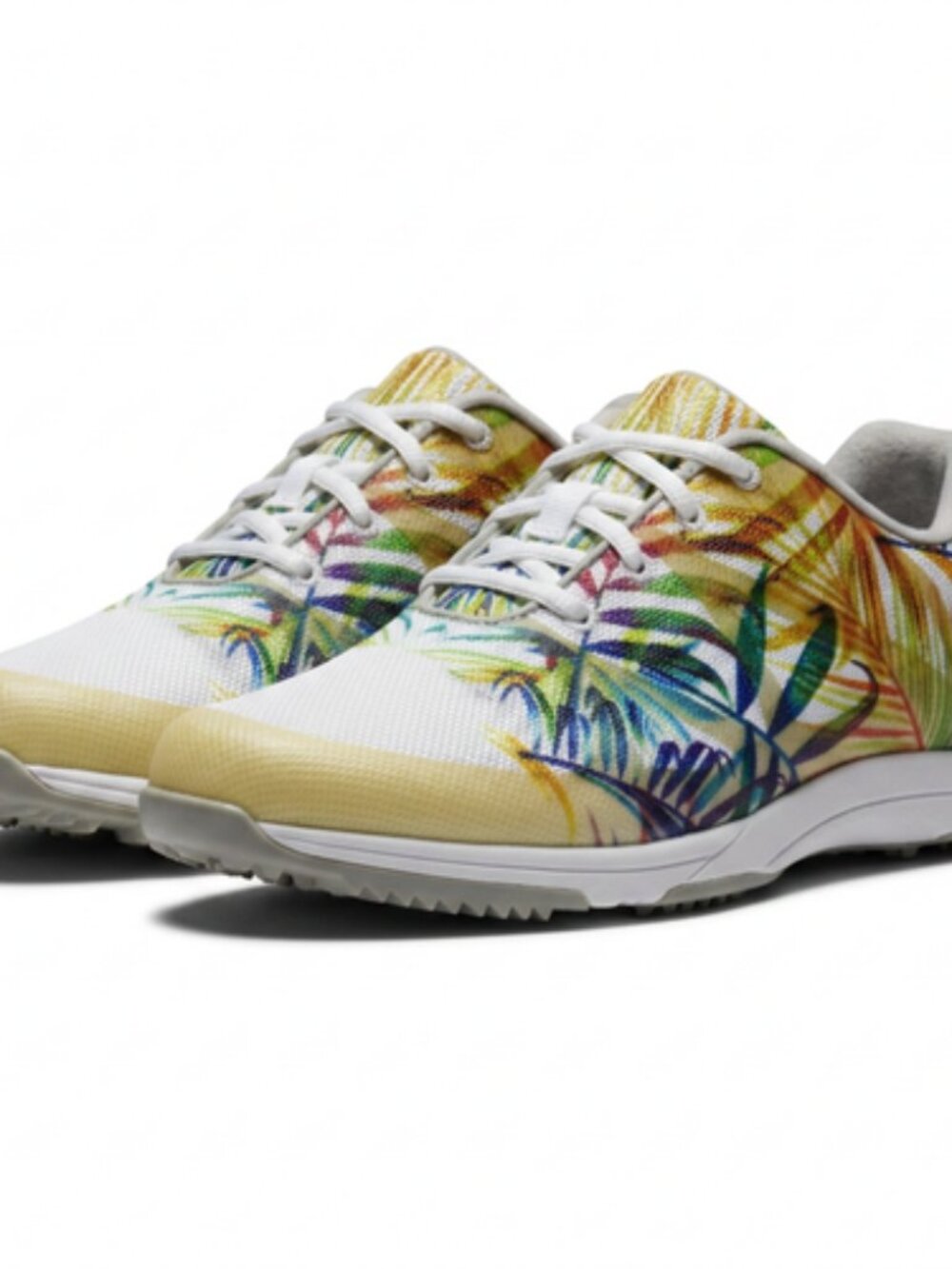 FootJoy Leisure Women's 7.5M Floral Tropical Palm Spikeless Golf Shoes 92902